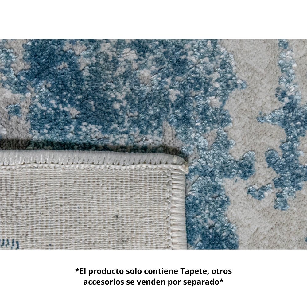 Tapete Decorativo para Recepción - LAVIN KEMER T2033 - Crema Azul - Rectangular Varias Medidas - T2033 - 60 x 90 - LAVIN - NOGAL BEAT - Tapetes