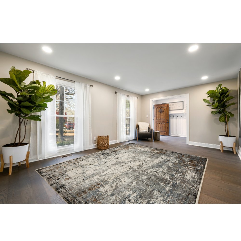 TAPETE LAVIN AMALFI T2166 | Tapete Decorativo Sala Estar Recepcion Hotel | Tono Gris Oro | Varias Medidas | Rectangular | Interior - T2166-160 X230 - LAVIN - NOGAL BEAT - Tapetes