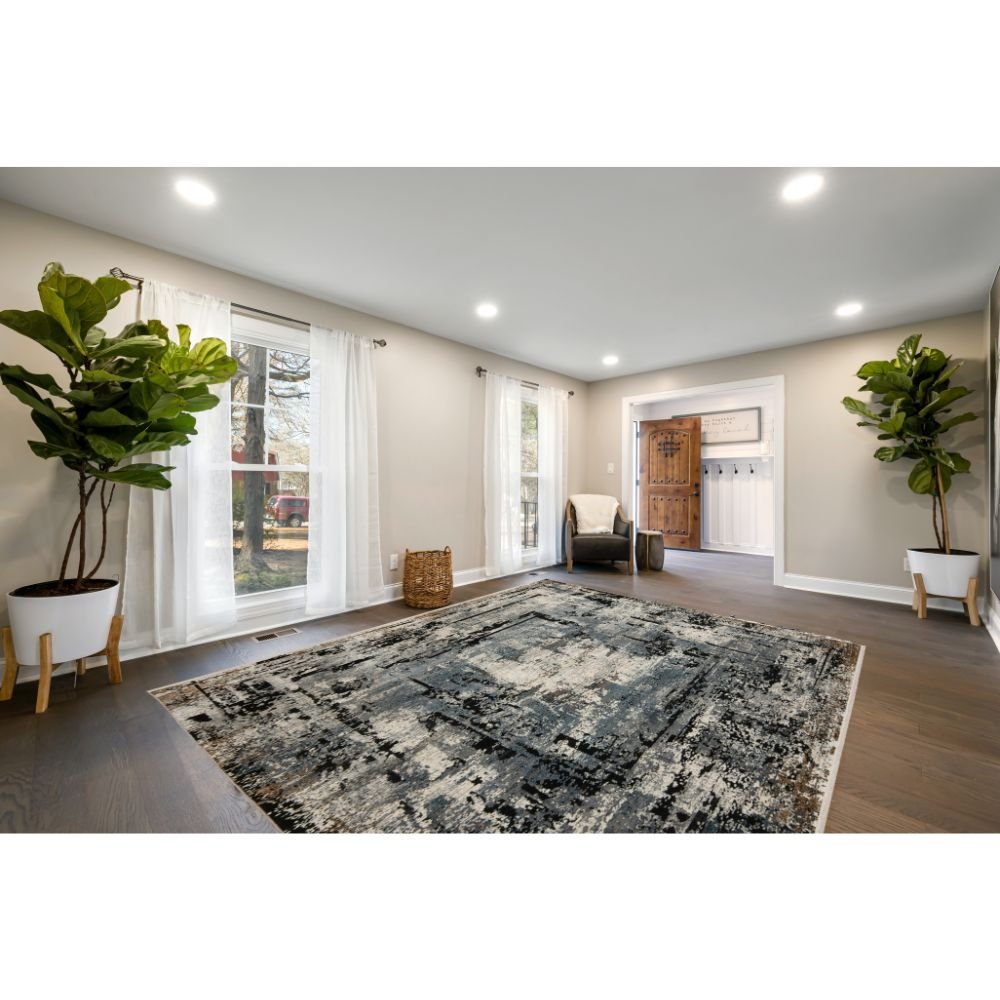 TAPETE LAVIN AMALFI T2243 | Tapete Decorativo Hotel Habitación Hogar | Tono Gris Oro | Varias Medidas | Rectangular | Interior - T2243-160 X230 - LAVIN - NOGAL BEAT - Tapetes