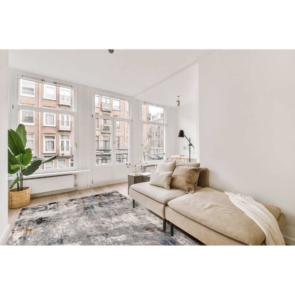 TAPETE LAVIN AMALFI T2284 | Tapete Decorativo Alfombra Hotel Recepción | Tono Crema Gris Oro | Varias Medidas | Rectangular | Interior - T2284-160 X230 - LAVIN - NOGAL BEAT - Tapetes