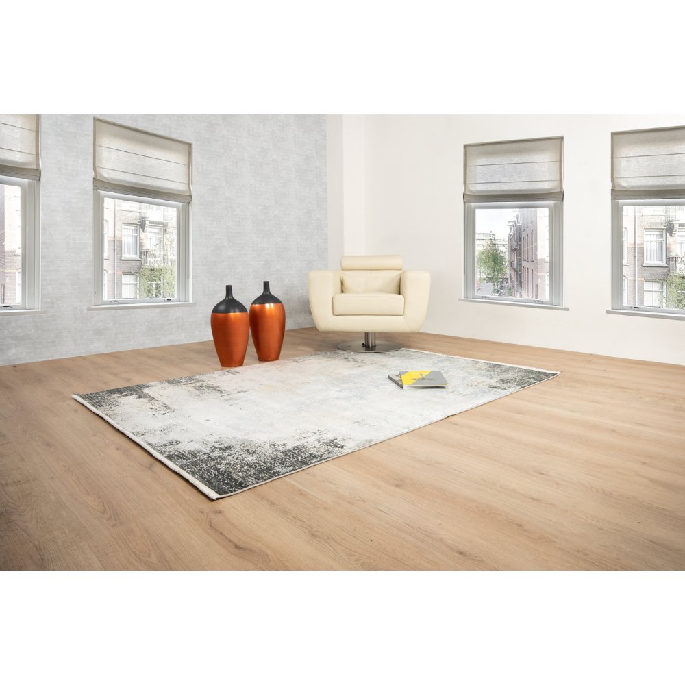 TAPETE LAVIN AMALFI T2285 | Tapete Decorativo Decoración Hogar Departamento | Tono Crema Gris Oro | Varias Medidas | Rectangular | Interior - T2285-160 X230 - LAVIN - NOGAL BEAT - Tapetes