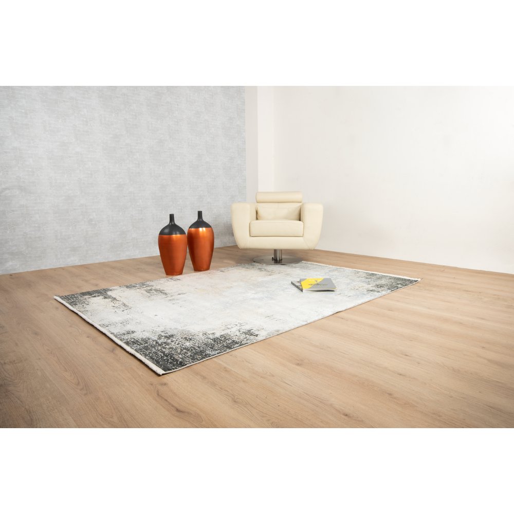 TAPETE LAVIN AMALFI T2285 | Tapete Decorativo Decoración Hogar Departamento | Tono Crema Gris Oro | Varias Medidas | Rectangular | Interior - T2285-160 X230 - LAVIN - NOGAL BEAT - Tapetes