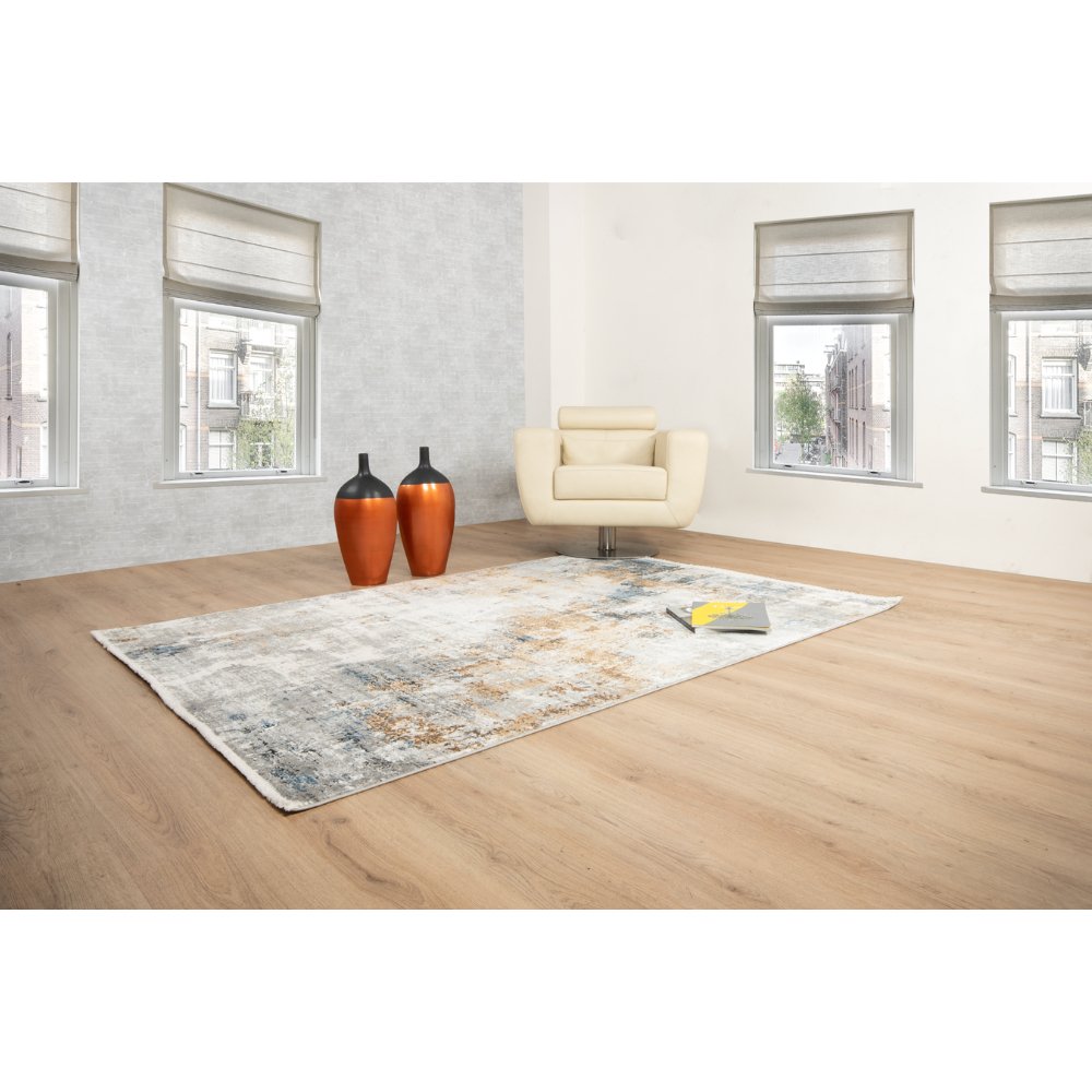 TAPETE LAVIN AMALFI T2288 | Tapete Decorativo Recepción Hotel | Tono Crema Gris Oro | Varias Medidas | Rectangular | Interior - T2288-160 X230 - LAVIN - NOGAL BEAT - Tapetes