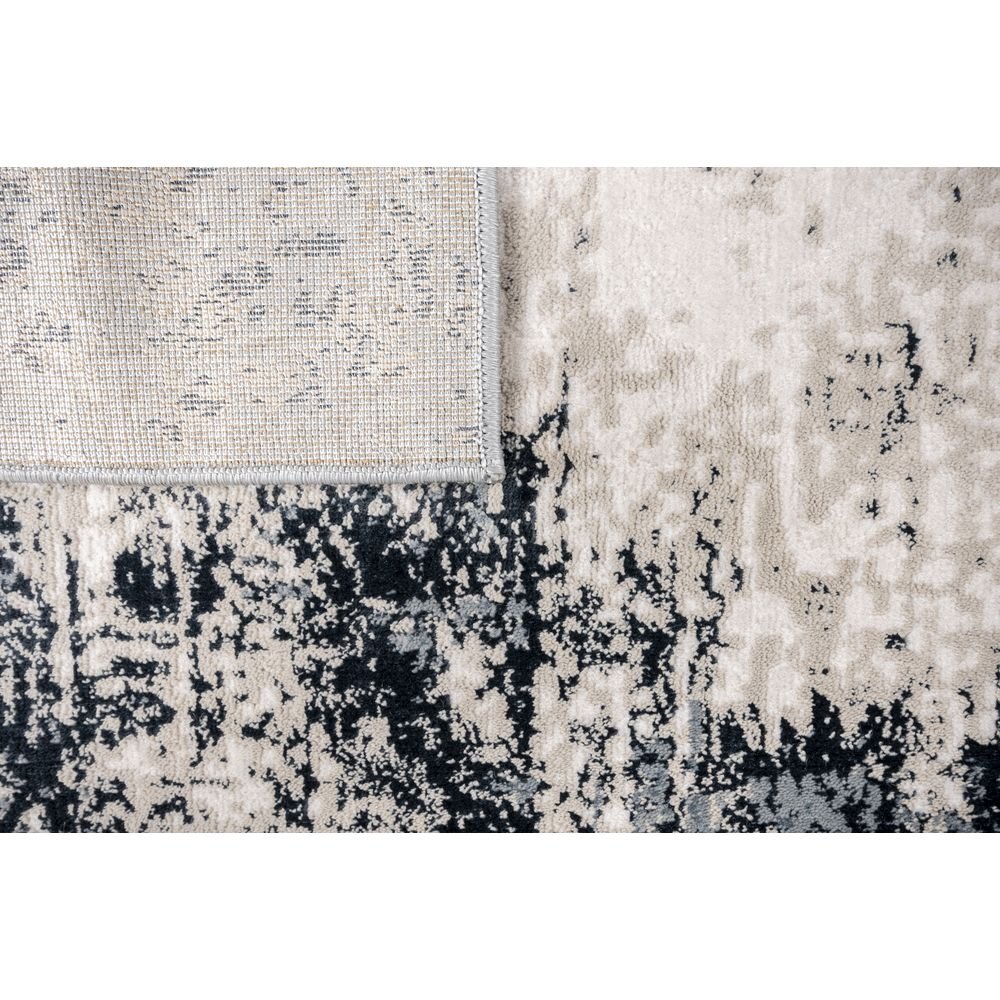 TAPETE LAVIN BELMA U6025 | Tapete Decorativo para Recepción Hotel Hogar Departamento Sala | PLATA NEGRO | Varias Medidas | Rectangular | Interior - U6025-60 x 90 - LAVIN - NOGAL BEAT - Tapetes