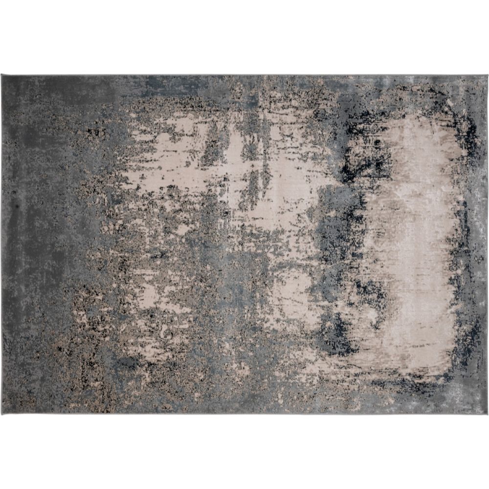 TAPETE LAVIN BELMA U6025 | Tapete Decorativo para Recepción Hotel Hogar Departamento Sala | PLATA NEGRO | Varias Medidas | Rectangular | Interior - U6025-60 x 90 - LAVIN - NOGAL BEAT - Tapetes