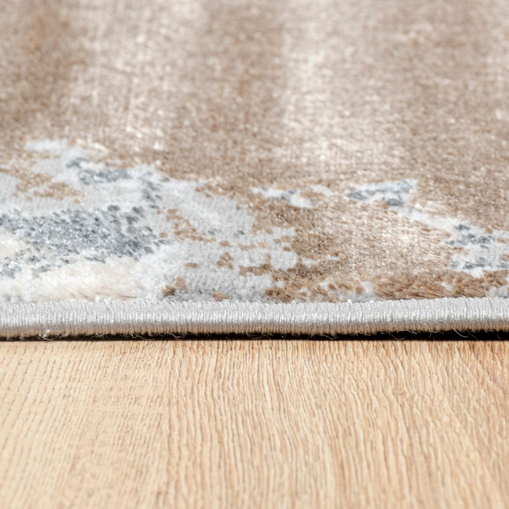 TAPETE LAVIN BESNI | T4033 Tapete Decorativo para Recepción Hotel Hogar Departamento Sala | GRIS ORO PLATA | Varias Medidas | Rectangular | Interior - T4033-60 x 90 - LAVIN - NOGAL BEAT - Tapetes