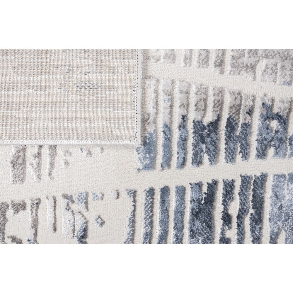 TAPETE LAVIN BETSY U5018 | Tapete Decorativo para Recepción Hotel Hogar Departamento Sala | CREMA GRIS AZUL | Varias Medidas | Rectangular | Interior - U5018-60 x 90 - LAVIN - NOGAL BEAT - Tapetes