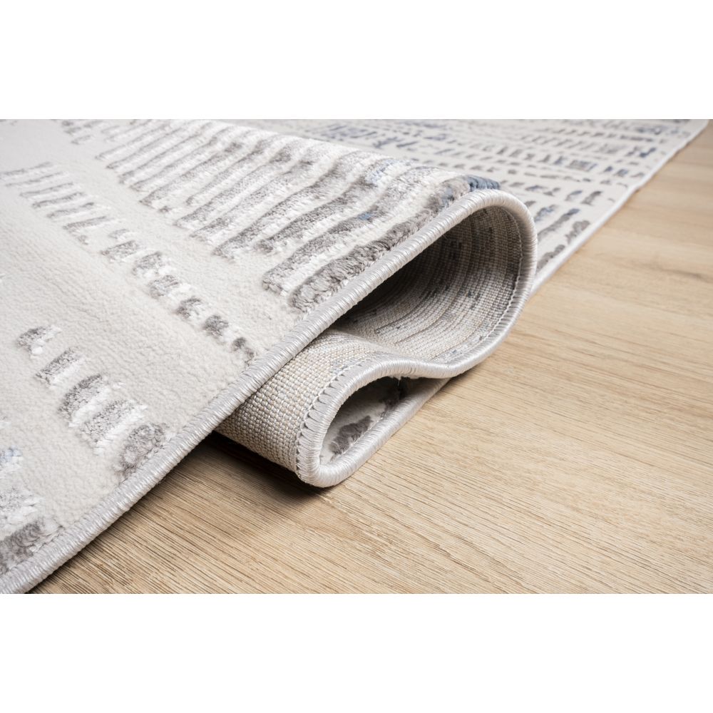 TAPETE LAVIN BETSY U5018 | Tapete Decorativo para Recepción Hotel Hogar Departamento Sala | CREMA GRIS AZUL | Varias Medidas | Rectangular | Interior - U5018-60 x 90 - LAVIN - NOGAL BEAT - Tapetes