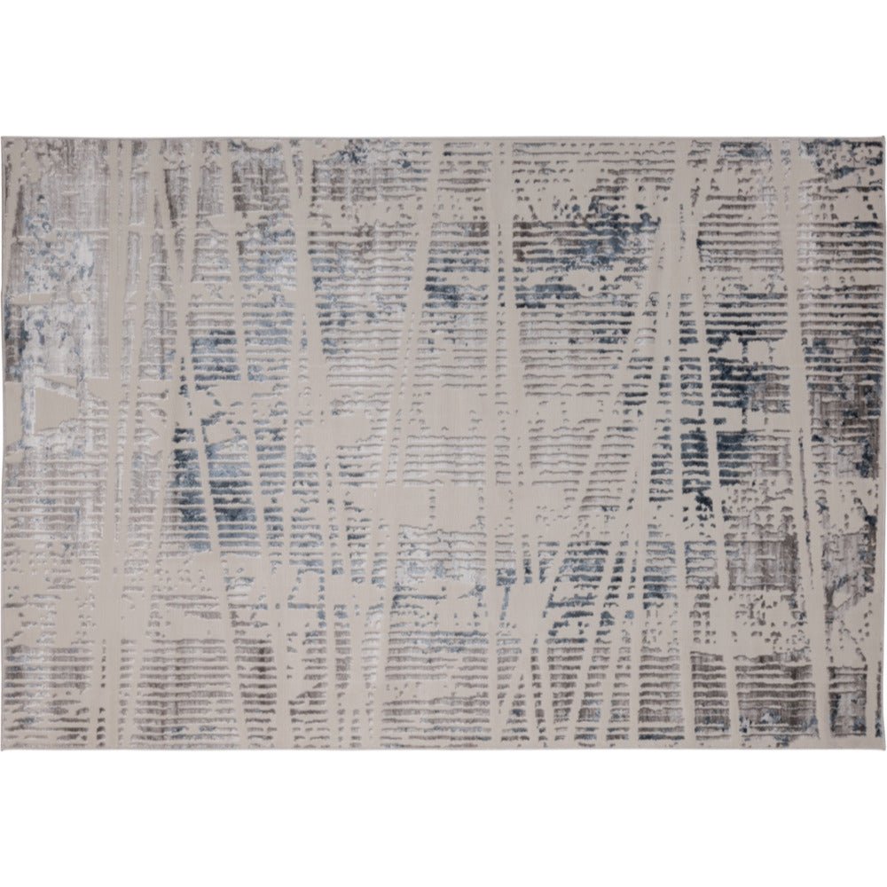 TAPETE LAVIN BETSY U5018 | Tapete Decorativo para Recepción Hotel Hogar Departamento Sala | CREMA GRIS AZUL | Varias Medidas | Rectangular | Interior - U5018-60 x 90 - LAVIN - NOGAL BEAT - Tapetes