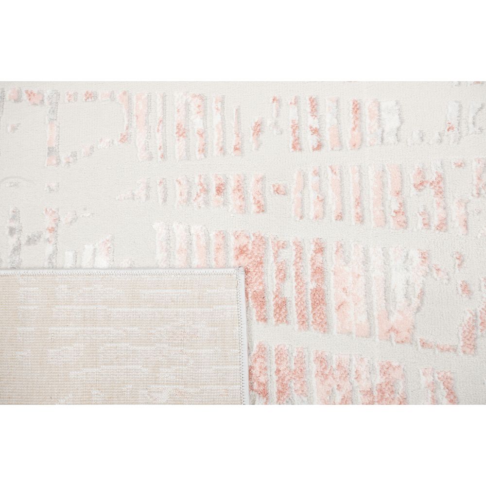 TAPETE LAVIN BETSY U5018 | Tapete Decorativo para Recepción Hotel Hogar Departamento Sala | CREMA GRIS ROSA | Varias Medidas | Rectangular | Interior - U5018-60 x 90 R - LAVIN - NOGAL BEAT - Tapetes