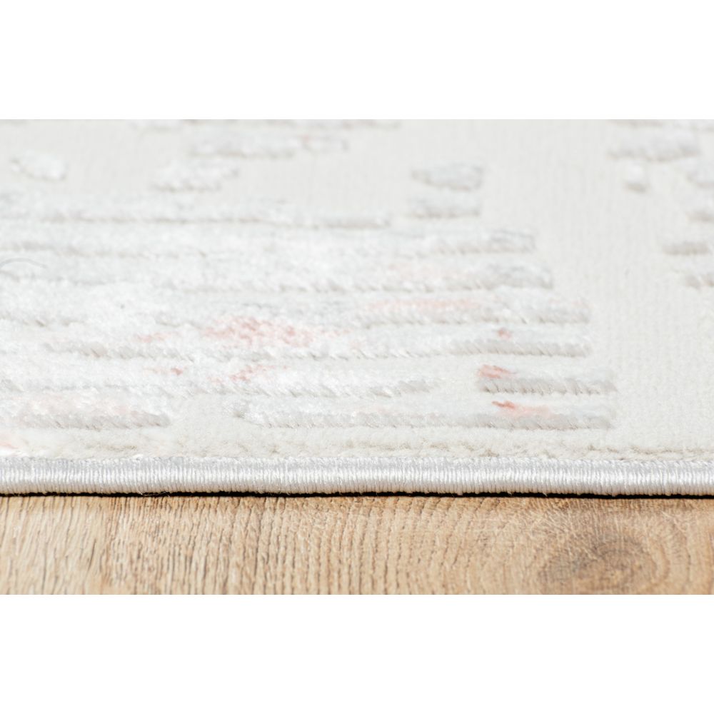 TAPETE LAVIN BETSY U5018 | Tapete Decorativo para Recepción Hotel Hogar Departamento Sala | CREMA GRIS ROSA | Varias Medidas | Rectangular | Interior - U5018-60 x 90 R - LAVIN - NOGAL BEAT - Tapetes