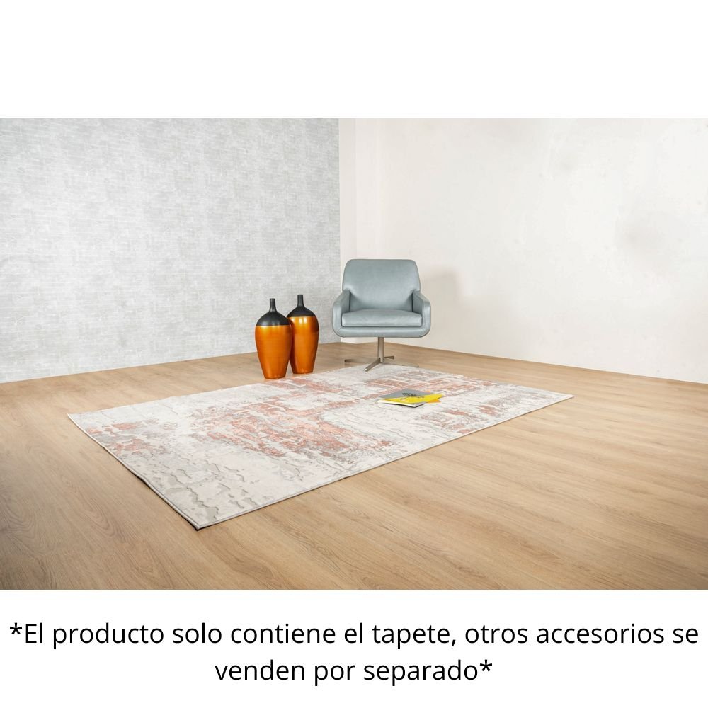 TAPETE LAVIN BETSY U5019 | Tapete Decorativo para Recepción Hotel Hogar Departamento Sala | CREMA GRIS ROSA | Varias Medidas | Rectangular | Interior - U5019-60 x 90 - LAVIN - NOGAL BEAT - Tapetes