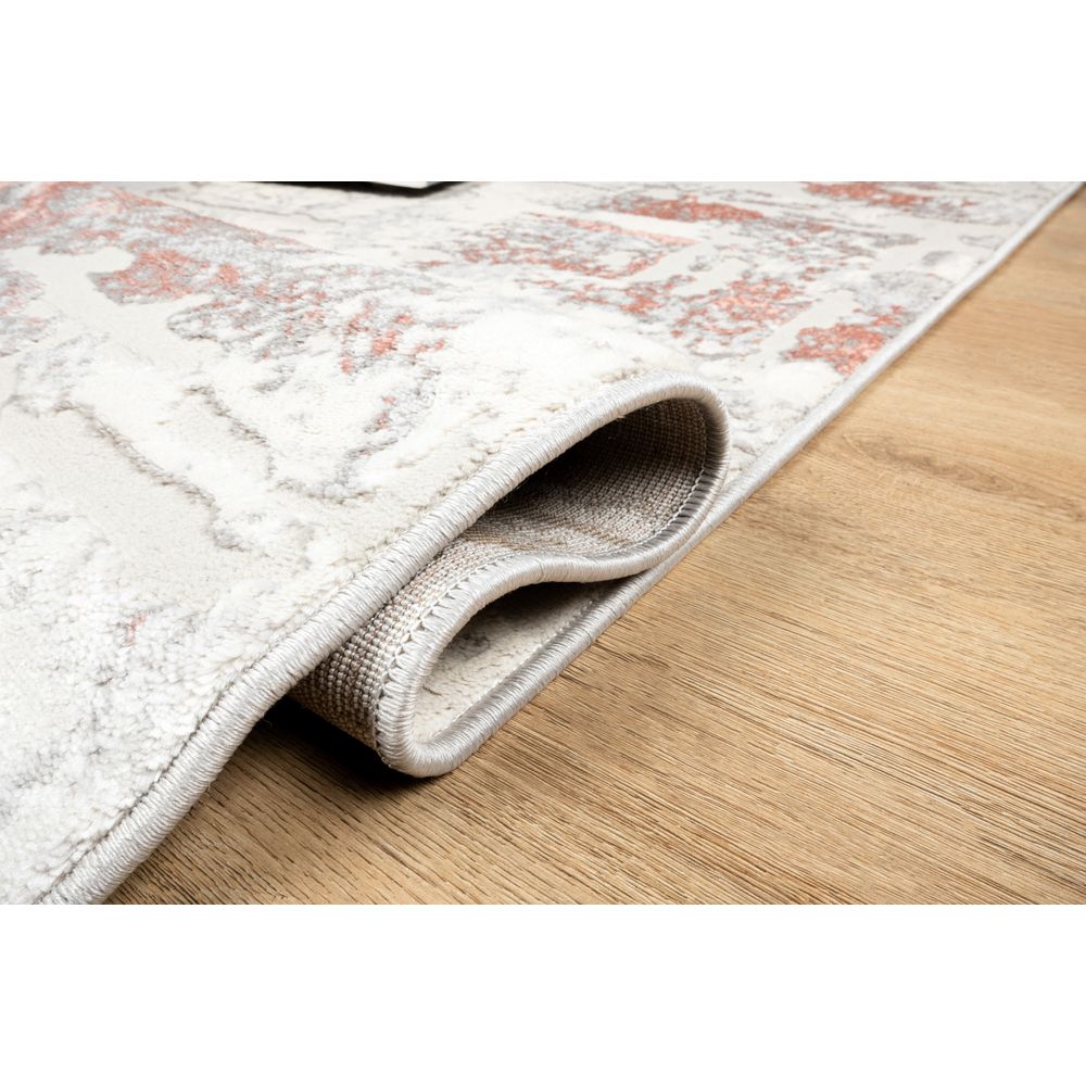 TAPETE LAVIN BETSY U5019 | Tapete Decorativo para Recepción Hotel Hogar Departamento Sala | CREMA GRIS ROSA | Varias Medidas | Rectangular | Interior - U5019-60 x 90 - LAVIN - NOGAL BEAT - Tapetes