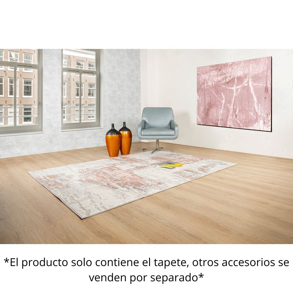 TAPETE LAVIN BETSY U5019 | Tapete Decorativo para Recepción Hotel Hogar Departamento Sala | CREMA GRIS ROSA | Varias Medidas | Rectangular | Interior - U5019-60 x 90 - LAVIN - NOGAL BEAT - Tapetes