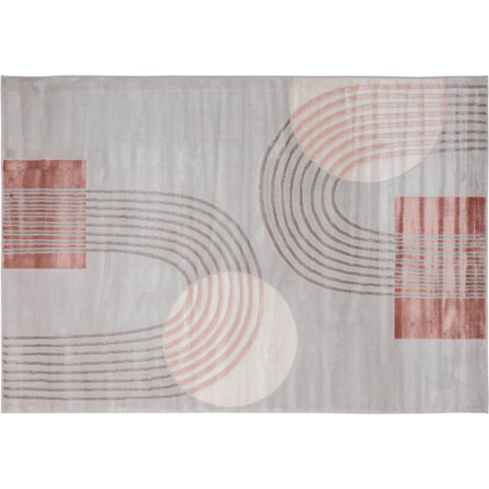 TAPETE LAVIN BETSY U5020 | Tapete Decorativo para Recepción Hotel Hogar Departamento Sala | CREMA GRIS ROSA | Varias Medidas | Rectangular | Interior - U5020-60 x 90 - LAVIN - NOGAL BEAT - Tapetes