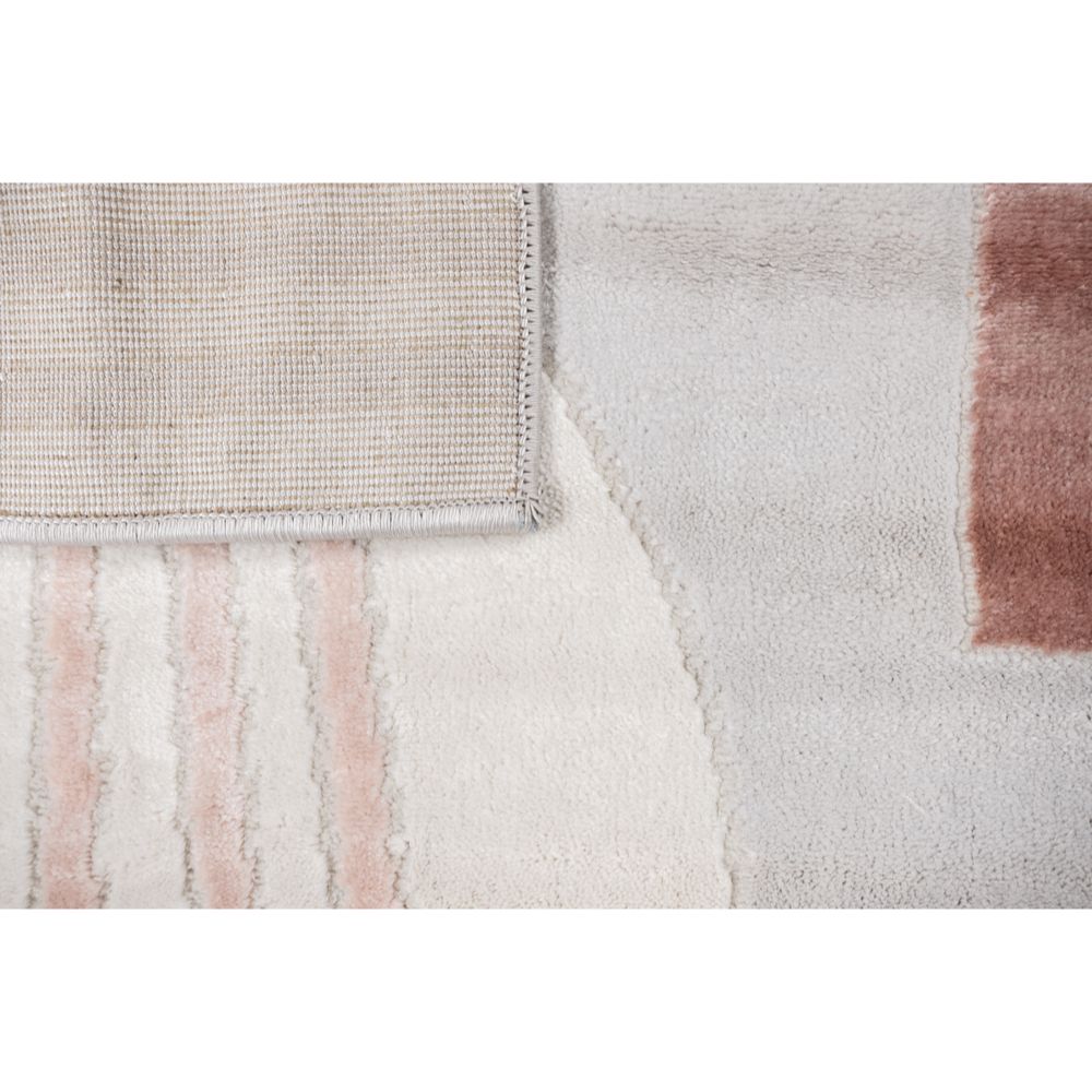 TAPETE LAVIN BETSY U5020 | Tapete Decorativo para Recepción Hotel Hogar Departamento Sala | CREMA GRIS ROSA | Varias Medidas | Rectangular | Interior - U5020-60 x 90 - LAVIN - NOGAL BEAT - Tapetes