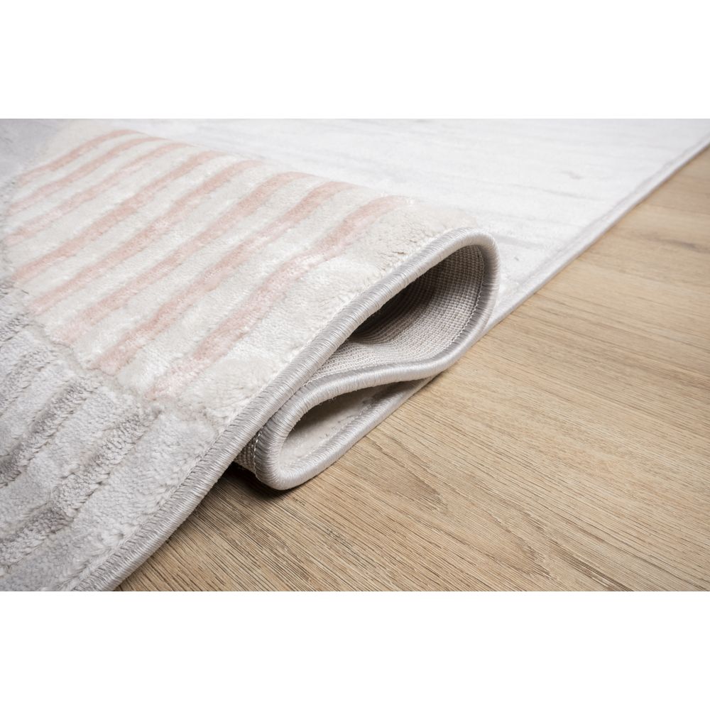 TAPETE LAVIN BETSY U5020 | Tapete Decorativo para Recepción Hotel Hogar Departamento Sala | CREMA GRIS ROSA | Varias Medidas | Rectangular | Interior - U5020-60 x 90 - LAVIN - NOGAL BEAT - Tapetes