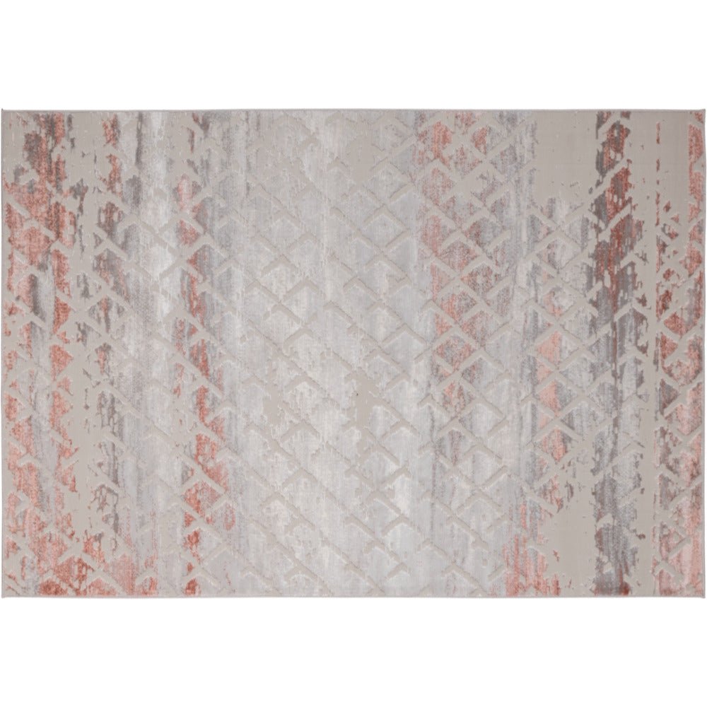 TAPETE LAVIN BETSY U5021 | Tapete Decorativo para Recepción Hotel Hogar Departamento Sala | CREMA GRIS ROSA | Varias Medidas | Rectangular | Interior - U5021-60 x 90 - LAVIN - NOGAL BEAT - Tapetes