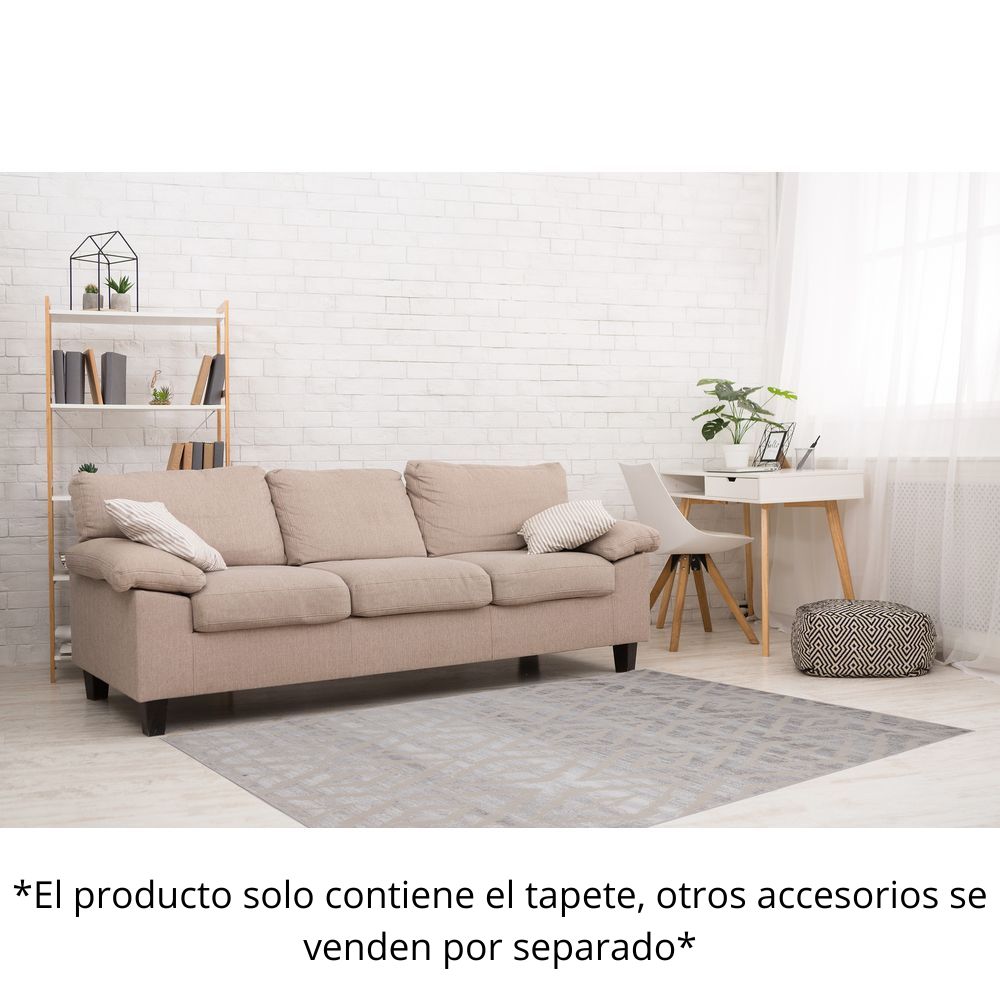 TAPETE LAVIN BETSY U5022 | Tapete Decorativo para Recepción Hotel Hogar Departamento Sala | CREMA GRIS | Varias Medidas | Rectangular | Interior - U5022-60 x 90 - LAVIN - NOGAL BEAT - Tapetes