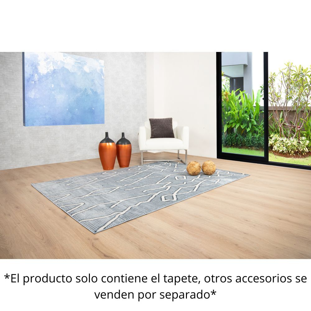 TAPETE LAVIN BETSY U5023 | Tapete Decorativo para Recepción Hotel Hogar Departamento Sala | CREMA GRIS | Varias Medidas | Rectangular | Interior - U5023-60 x 90 - LAVIN - NOGAL BEAT - Tapetes