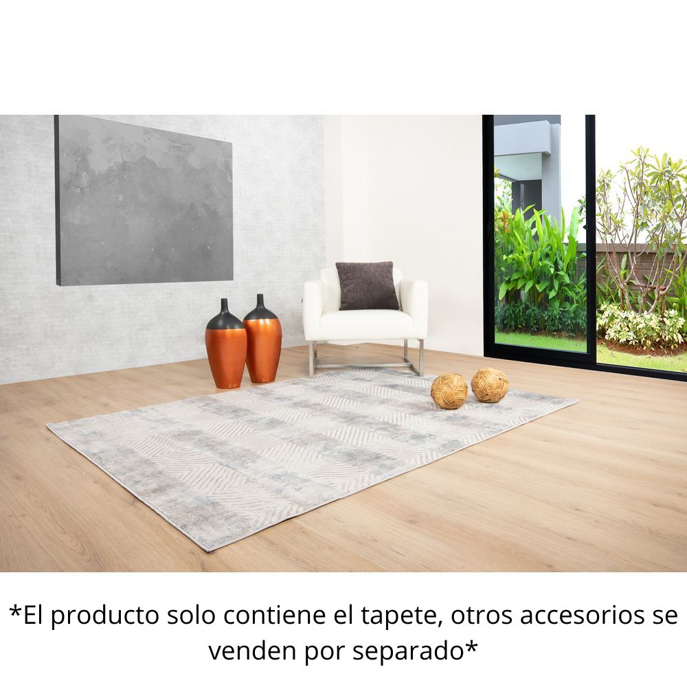 TAPETE LAVIN BETSY U5024 | Tapete Decorativo para Recepción Hotel Hogar Departamento Sala | CREMA GRIS | Varias Medidas | Rectangular | Interior - U5024-60 x 90 - LAVIN - NOGAL BEAT - Tapetes