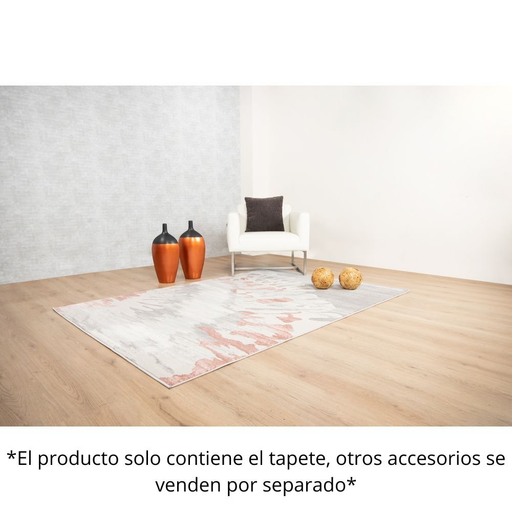TAPETE LAVIN BETSY U5025 | Tapete Decorativo para Recepción Hotel Hogar Departamento Sala | CREMA GRIS ROSA | Varias Medidas | Rectangular | Interior - U5025-60 x 90 - LAVIN - NOGAL BEAT - Tapetes