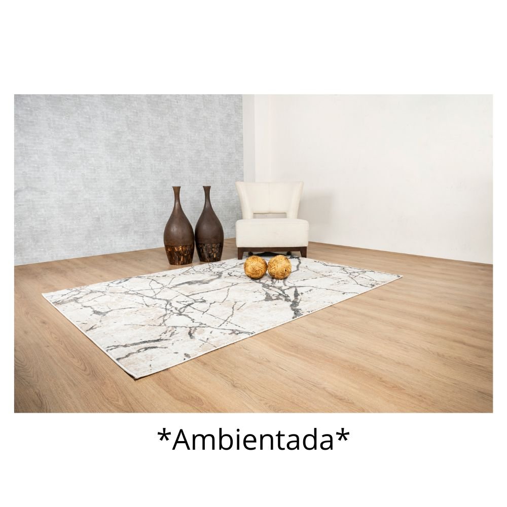 TAPETE LAVIN DALIA T2328 | Tapete Decorativo para Recepción Hotel Hogar Departamento Sala | GRIS CREMA | Varias Medidas | Rectangular | Interior - T2328-60 x 90 - LAVIN - NOGAL BEAT - Tapetes