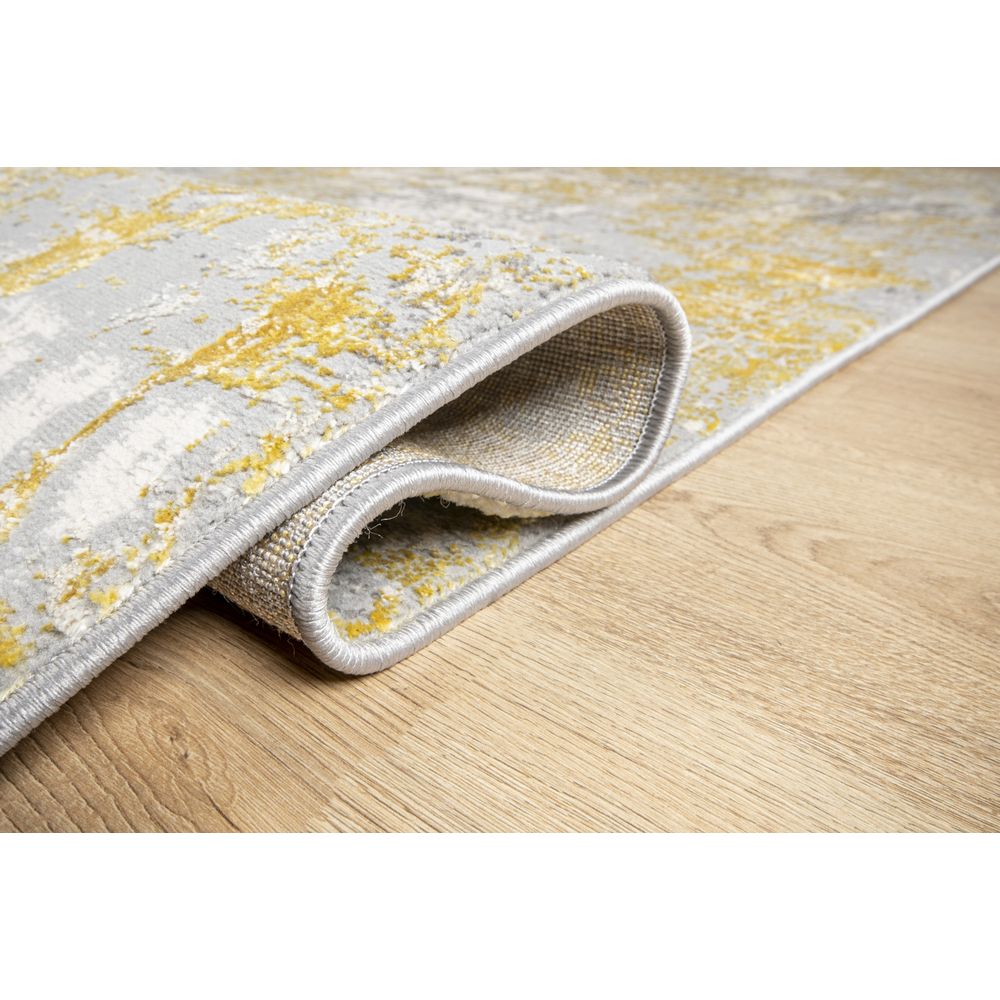 TAPETE LAVIN DENIZ U7010 | Tapete Decorativo para Recepción Hotel Hogar Departamento Sala | ORO CREMA GRIS | Varias Medidas | Rectangular | Interior - U7010-60 x 90 - LAVIN - NOGAL BEAT - Tapetes