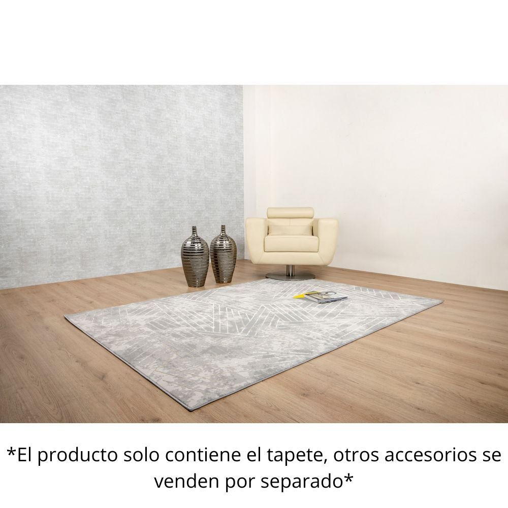 TAPETE LAVIN DENIZ U7011 | Tapete Decorativo para Recepción Hotel Hogar Departamento Sala | GRIS CREMA | Varias Medidas | Rectangular | Interior - U7011-60 x 90 - LAVIN - NOGAL BEAT - Tapetes