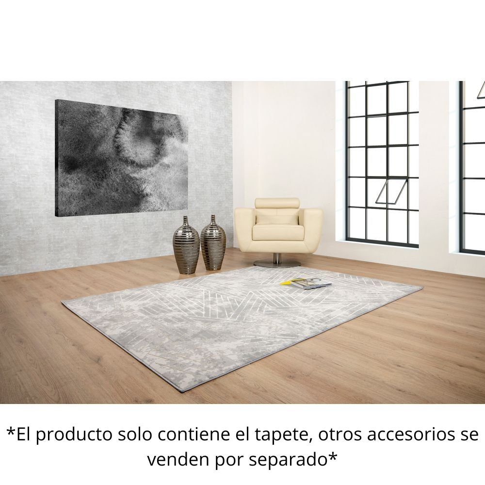 TAPETE LAVIN DENIZ U7011 | Tapete Decorativo para Recepción Hotel Hogar Departamento Sala | GRIS CREMA | Varias Medidas | Rectangular | Interior - U7011-60 x 90 - LAVIN - NOGAL BEAT - Tapetes