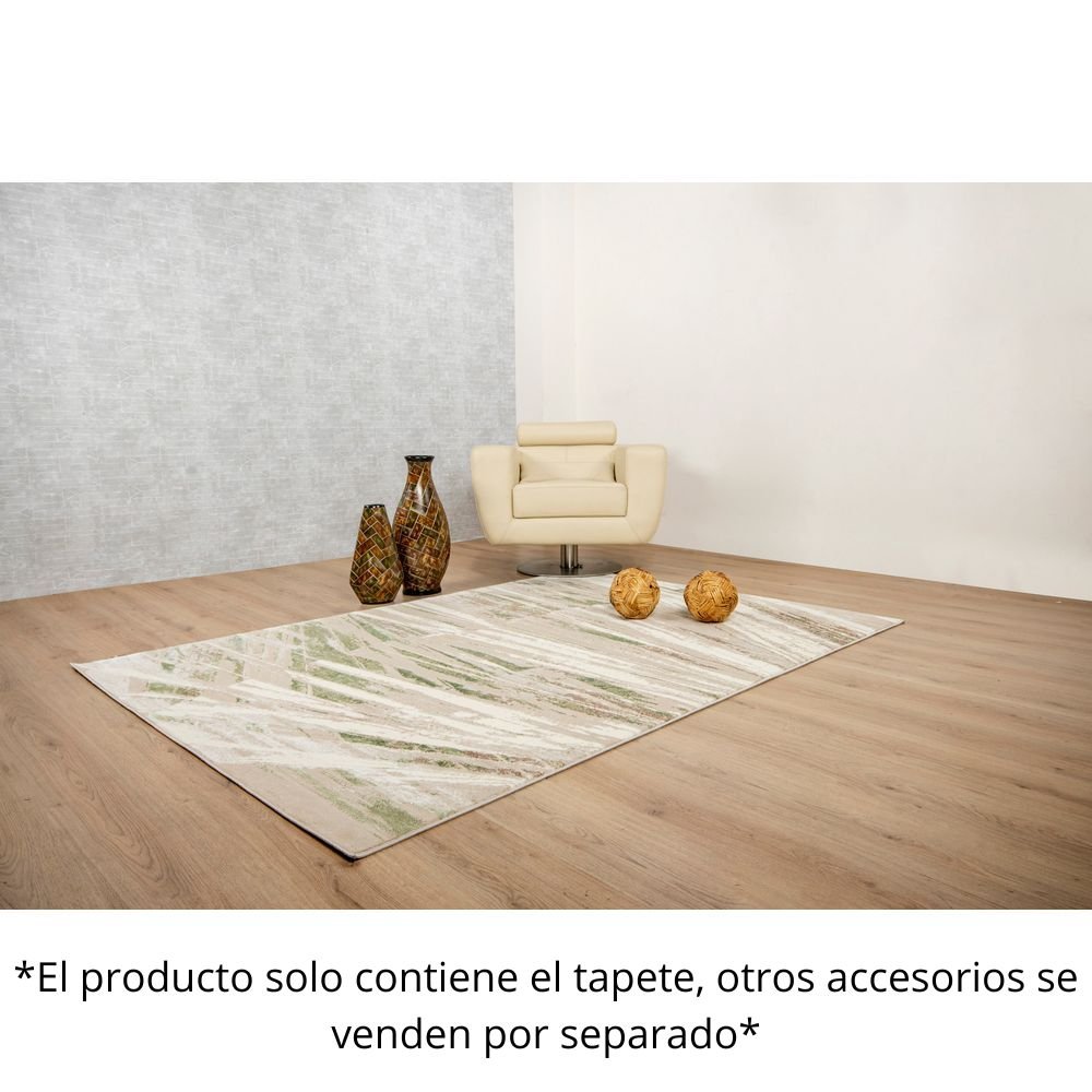 TAPETE LAVIN DENIZ U7013 | Tapete Decorativo para Recepción Hotel Hogar Departamento Sala | CREMA VERDE | Varias Medidas | Rectangular | Interior - U7013-60 x 90 - LAVIN - NOGAL BEAT - Tapetes