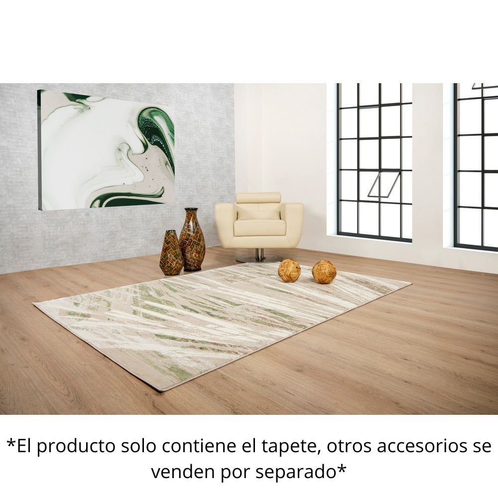 TAPETE LAVIN DENIZ U7013 | Tapete Decorativo para Recepción Hotel Hogar Departamento Sala | CREMA VERDE | Varias Medidas | Rectangular | Interior - U7013-60 x 90 - LAVIN - NOGAL BEAT - Tapetes