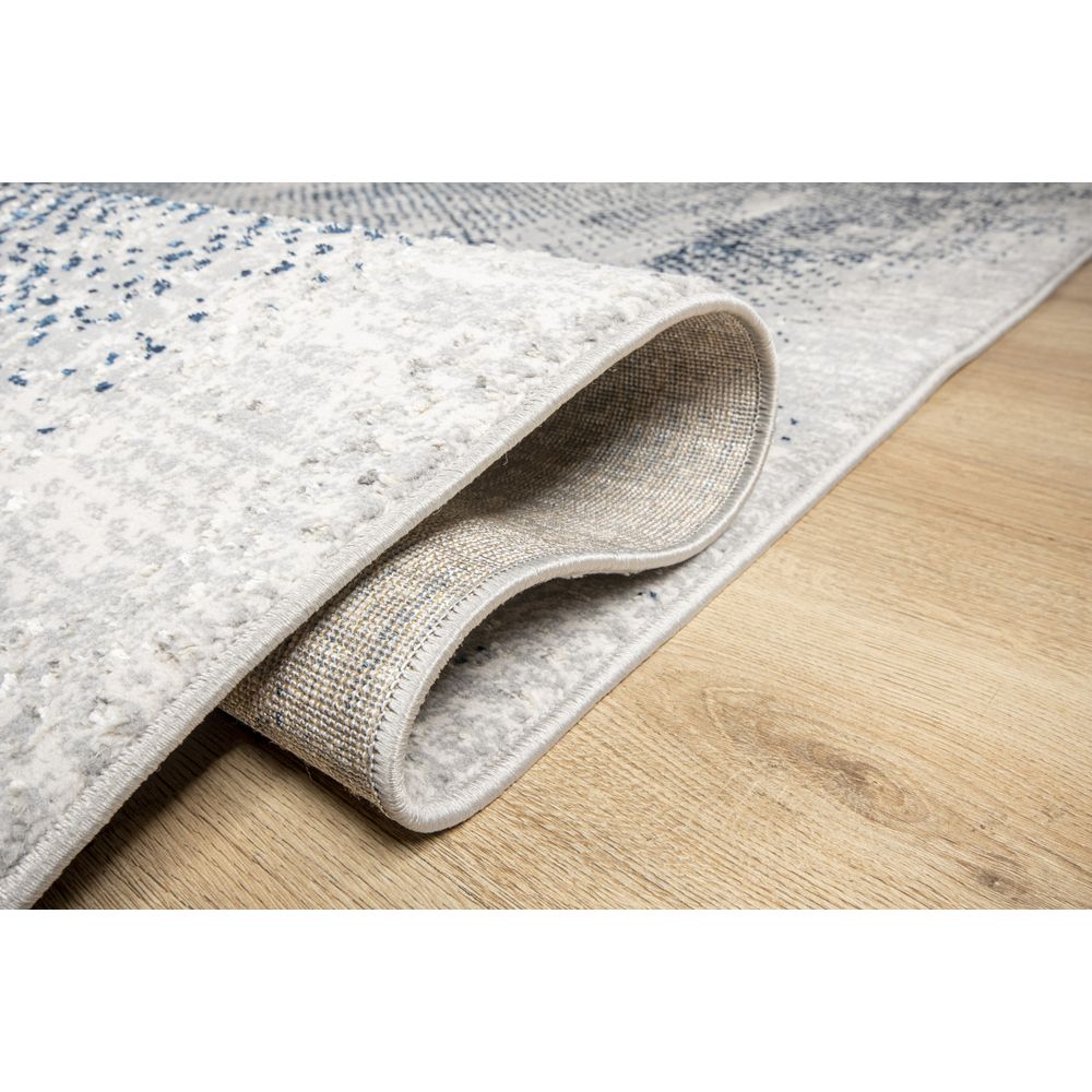 TAPETE LAVIN DENIZ U7014 | Tapete Decorativo para Recepción Hotel Hogar Departamento Sala | GRIS CREMA AZUL | Varias Medidas | Rectangular | Interior - U7014-60 x 90 - LAVIN - NOGAL BEAT - Tapetes