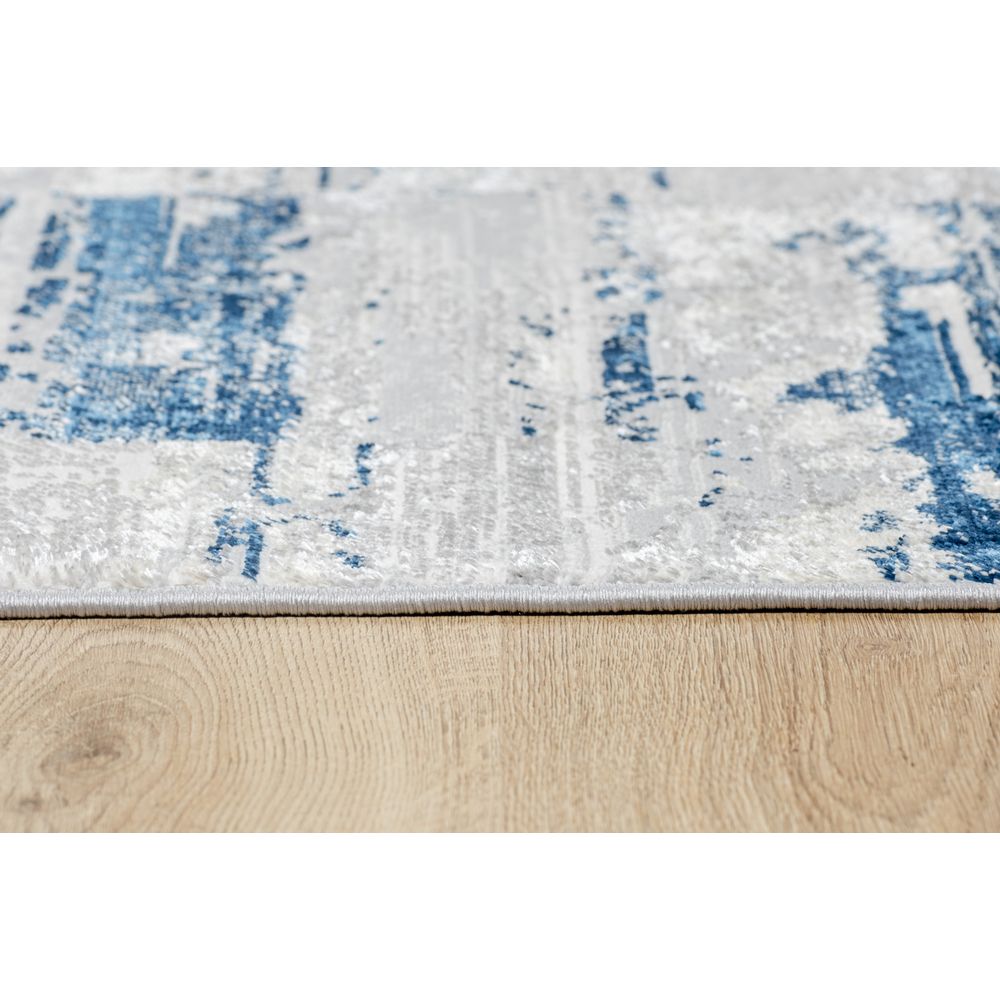 TAPETE LAVIN DENIZ U7015 | Tapete Decorativo para Recepción Hotel Hogar Departamento Sala | GRIS CREMA AZUL | Varias Medidas | Rectangular | Interior - U7015-60 x 90 - LAVIN - NOGAL BEAT - Tapetes