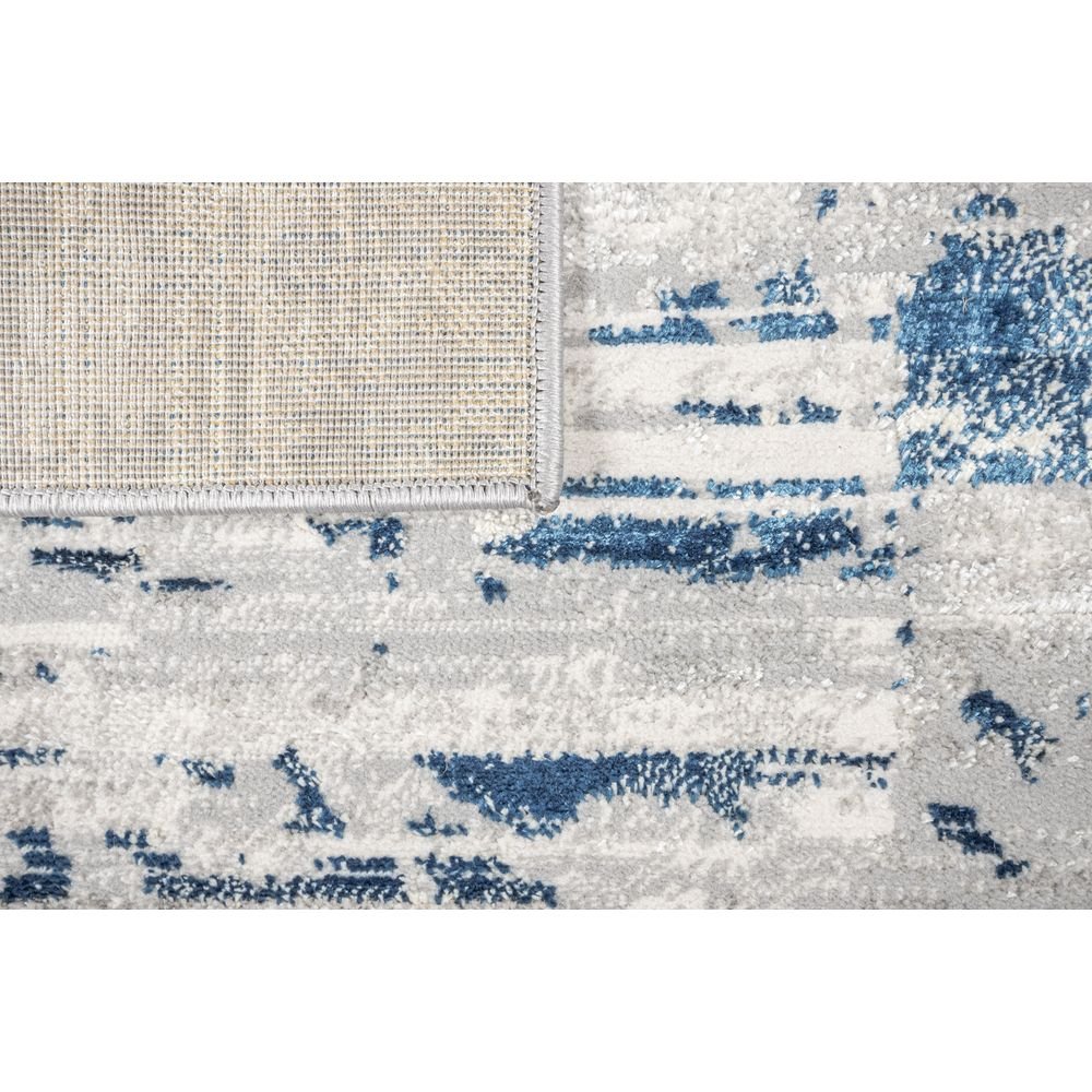 TAPETE LAVIN DENIZ U7015 | Tapete Decorativo para Recepción Hotel Hogar Departamento Sala | GRIS CREMA AZUL | Varias Medidas | Rectangular | Interior - U7015-60 x 90 - LAVIN - NOGAL BEAT - Tapetes