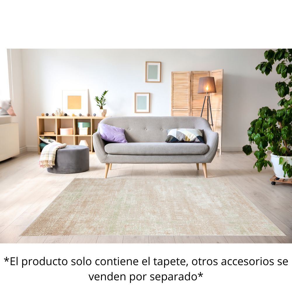 TAPETE LAVIN DENIZ U7016 | Tapete Decorativo para Recepción Hotel Hogar Departamento Sala | CREMA VERDE | Varias Medidas | Rectangular | Interior - U7016-60 x 90 - LAVIN - NOGAL BEAT - Tapetes