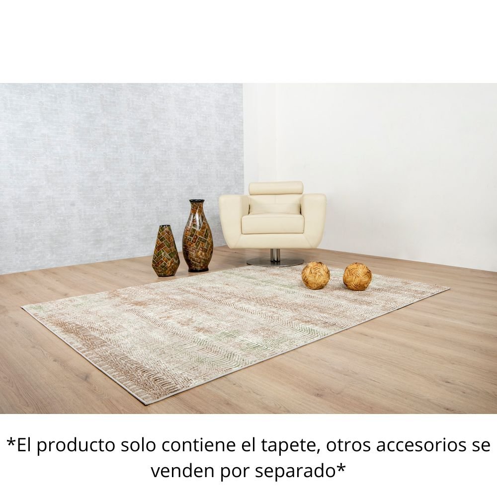 TAPETE LAVIN DENIZ U7016 | Tapete Decorativo para Recepción Hotel Hogar Departamento Sala | CREMA VERDE | Varias Medidas | Rectangular | Interior - U7016-60 x 90 - LAVIN - NOGAL BEAT - Tapetes