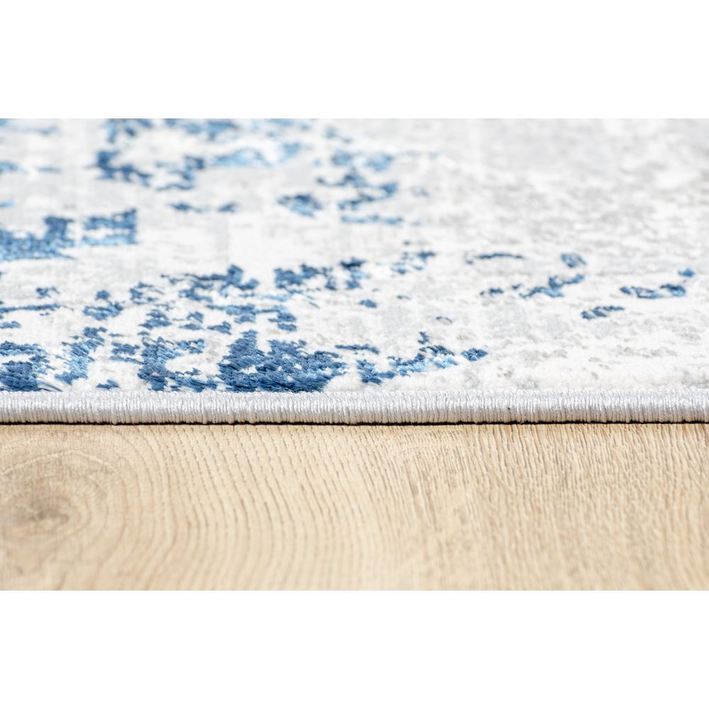 TAPETE LAVIN DENIZ U7017 | Tapete Decorativo para Recepción Hotel Hogar Departamento Sala | GRIS CREMA AZUL | Varias Medidas | Rectangular | Interior - U7017-60 x 90 - LAVIN - NOGAL BEAT - Tapetes