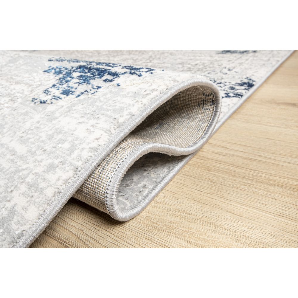 TAPETE LAVIN DENIZ U7017 | Tapete Decorativo para Recepción Hotel Hogar Departamento Sala | GRIS CREMA AZUL | Varias Medidas | Rectangular | Interior - U7017-60 x 90 - LAVIN - NOGAL BEAT - Tapetes