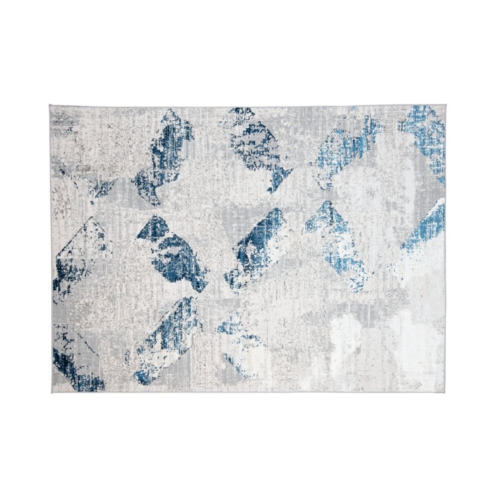 TAPETE LAVIN DENIZ U7017 | Tapete Decorativo para Recepción Hotel Hogar Departamento Sala | GRIS CREMA AZUL | Varias Medidas | Rectangular | Interior - U7017-60 x 90 - LAVIN - NOGAL BEAT - Tapetes