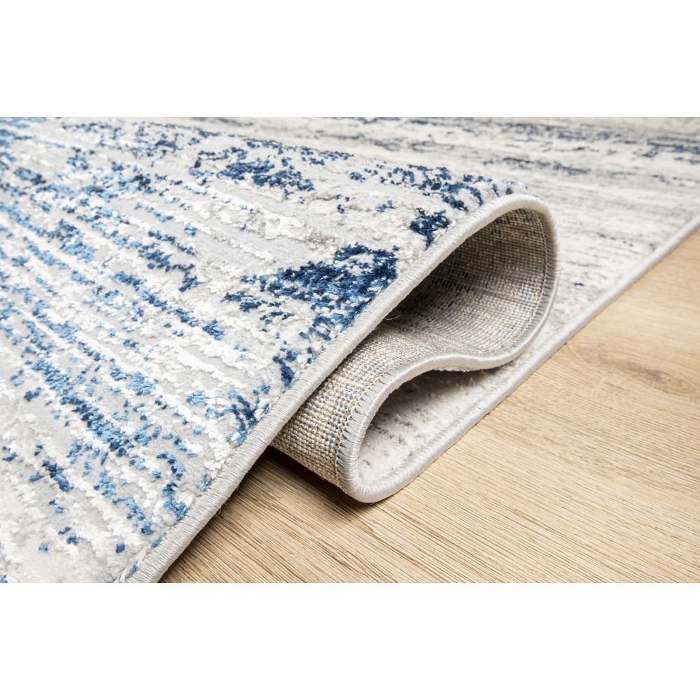 TAPETE LAVIN DENIZ U7018 | Tapete Decorativo para Recepción Hotel Hogar Departamento Sala | GRIS CREMA AZUL | Varias Medidas | Rectangular | Interior - U7018-60 x 90 - LAVIN - NOGAL BEAT - Tapetes