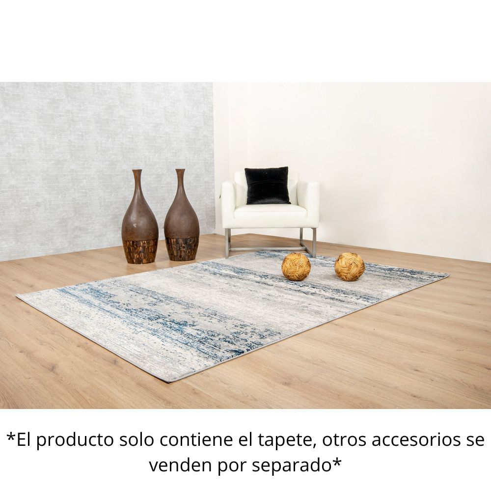 TAPETE LAVIN DENIZ U7018 | Tapete Decorativo para Recepción Hotel Hogar Departamento Sala | GRIS CREMA AZUL | Varias Medidas | Rectangular | Interior - U7018-60 x 90 - LAVIN - NOGAL BEAT - Tapetes