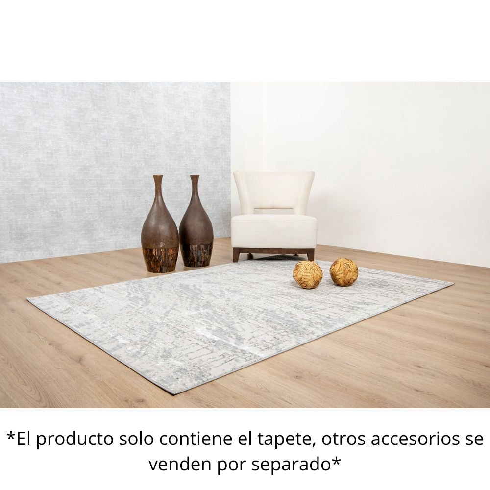 TAPETE LAVIN DENIZ U7019 | Tapete Decorativo para Recepción Hotel Hogar Departamento Sala | GRIS GRIS | Varias Medidas | Rectangular | Interior - U7019-60 x 90 - LAVIN - NOGAL BEAT - Tapetes