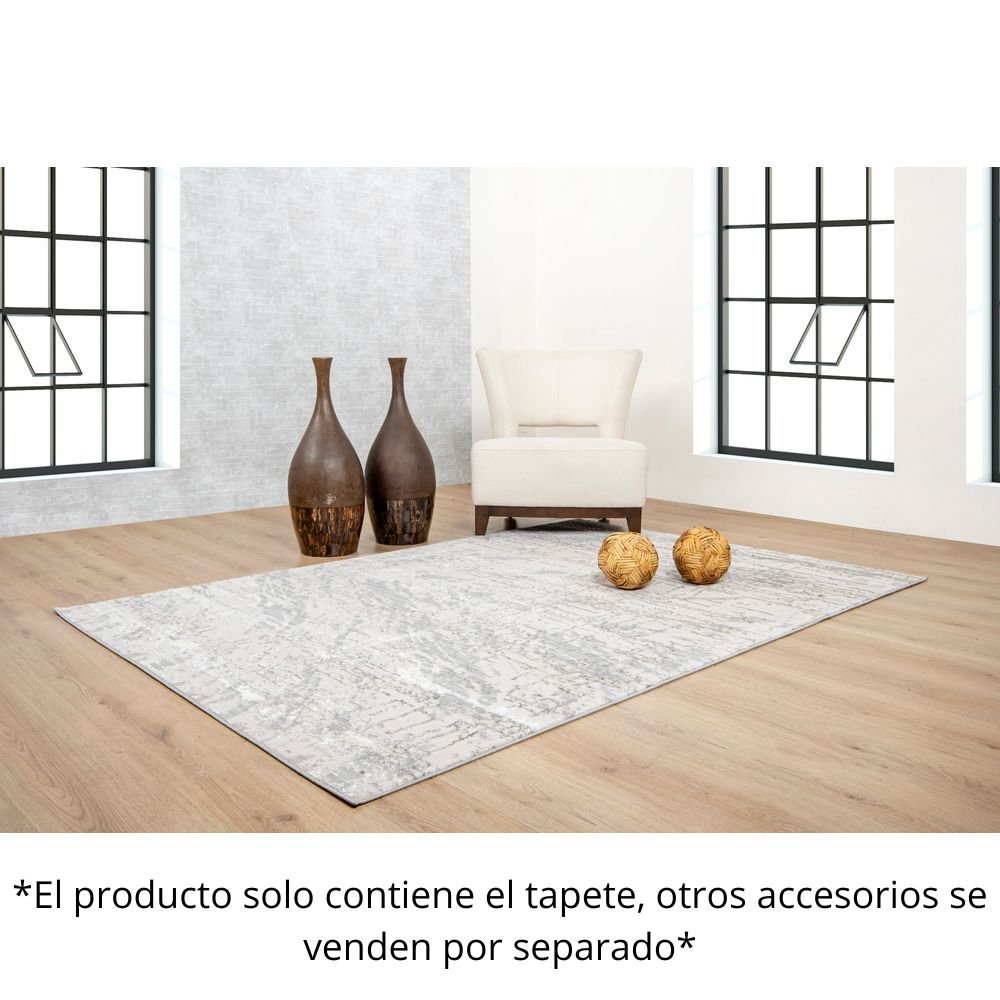 TAPETE LAVIN DENIZ U7019 | Tapete Decorativo para Recepción Hotel Hogar Departamento Sala | GRIS GRIS | Varias Medidas | Rectangular | Interior - U7019-60 x 90 - LAVIN - NOGAL BEAT - Tapetes