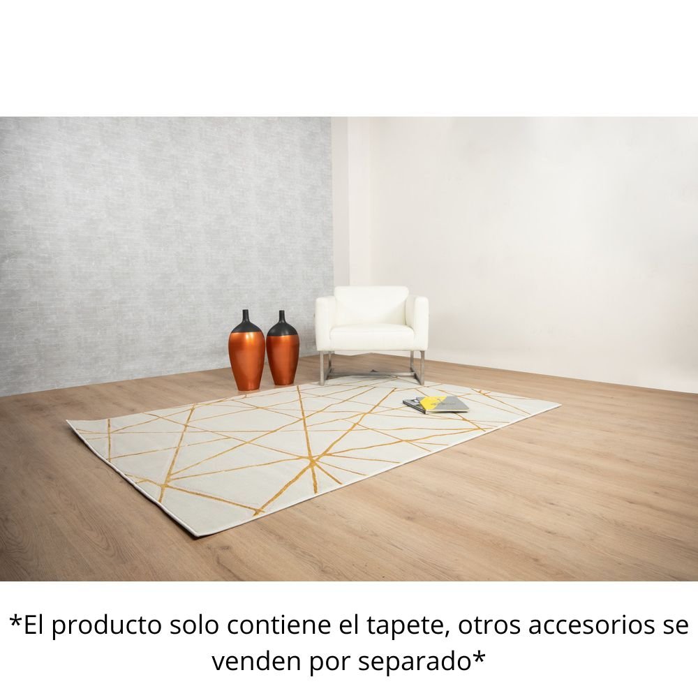 TAPETE LAVIN ELIF U6029 | Tapete Decorativo para Recepción Hotel Hogar Departamento Sala | ORO TAUPE | Varias Medidas | Rectangular | Interior - U6029-60 x 90 - LAVIN - NOGAL BEAT - Tapetes