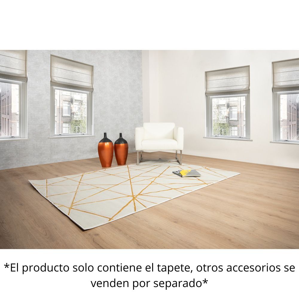 TAPETE LAVIN ELIF U6029 | Tapete Decorativo para Recepción Hotel Hogar Departamento Sala | ORO TAUPE | Varias Medidas | Rectangular | Interior - U6029-60 x 90 - LAVIN - NOGAL BEAT - Tapetes