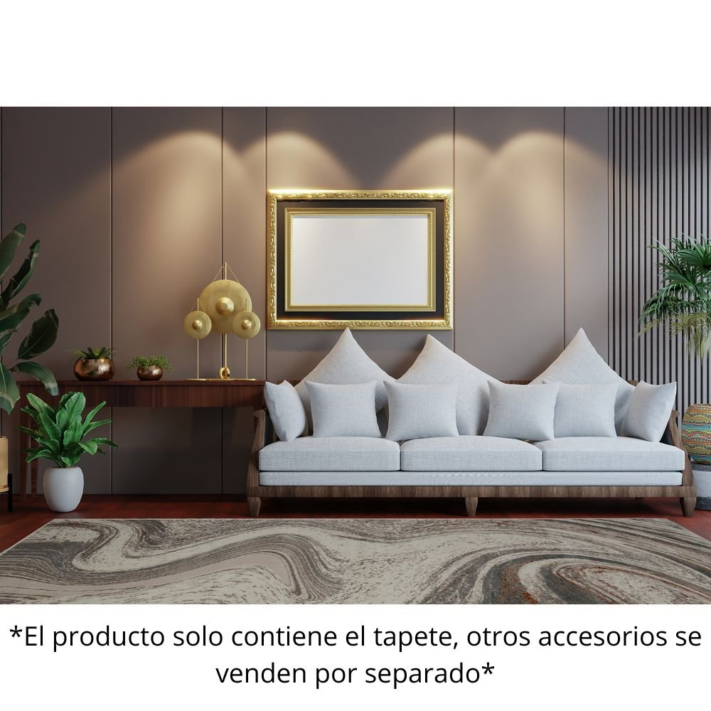 TAPETE LAVIN ELIF U6030 | Tapete Decorativo para Recepción Hotel Hogar Departamento Sala | CREMA TAUPE | Varias Medidas | Rectangular | Interior - U6030-60 x 90 - LAVIN - NOGAL BEAT - Tapetes