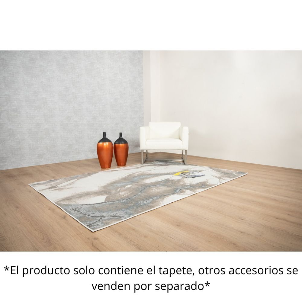 TAPETE LAVIN ELIF U6033 | Tapete Decorativo para Recepción Hotel Hogar Departamento Sala | PLATA TAUPE | Varias Medidas | Rectangular | Interior - U6033-60 x 90 - LAVIN - NOGAL BEAT - Tapetes