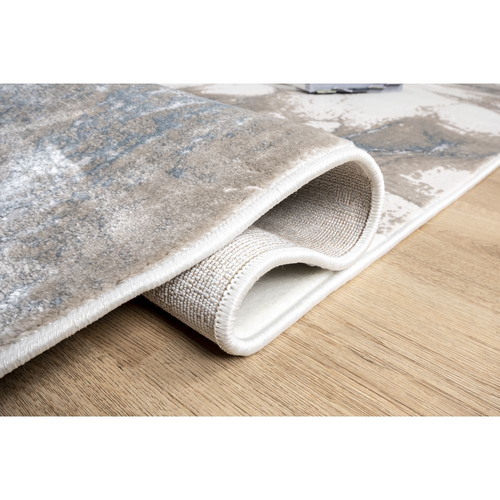 TAPETE LAVIN ELIF U6033 | Tapete Decorativo para Recepción Hotel Hogar Departamento Sala | PLATA TAUPE | Varias Medidas | Rectangular | Interior - U6033-60 x 90 - LAVIN - NOGAL BEAT - Tapetes