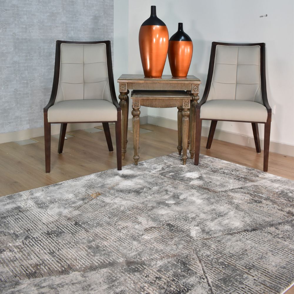 TAPETE LAVIN HADIM T2116 | Tapete Decorativo para Recepción Hotel Hogar Departamento Sala | GRIS ORO | Varias Medidas | Rectangular y Circular | Interior - T2116-60 x 90 - LAVIN - NOGAL BEAT - Tapetes